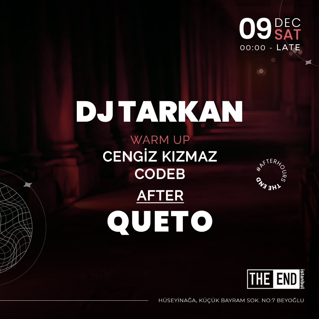 Theend İstanbul Saturday - フライヤー表
