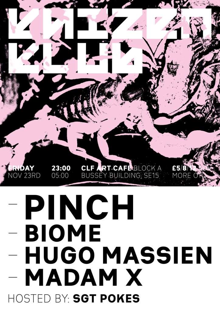 Kaizen Klub with Pinch, Biome, Hugo Massien - フライヤー表
