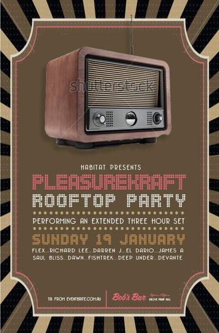 Pleasurekraft Rooftop Party - Página trasera