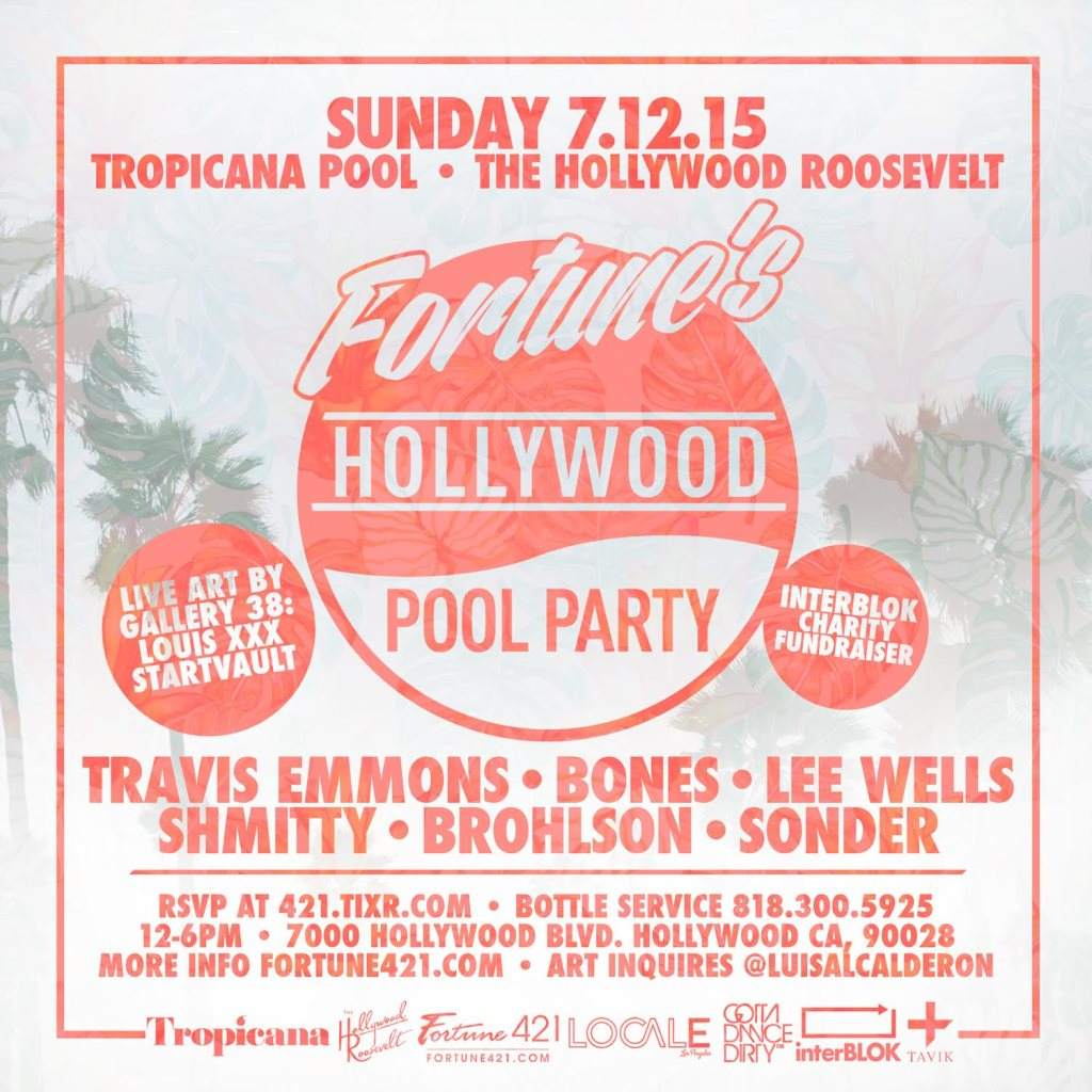 Fortune's Hollywood Pool Party - フライヤー表