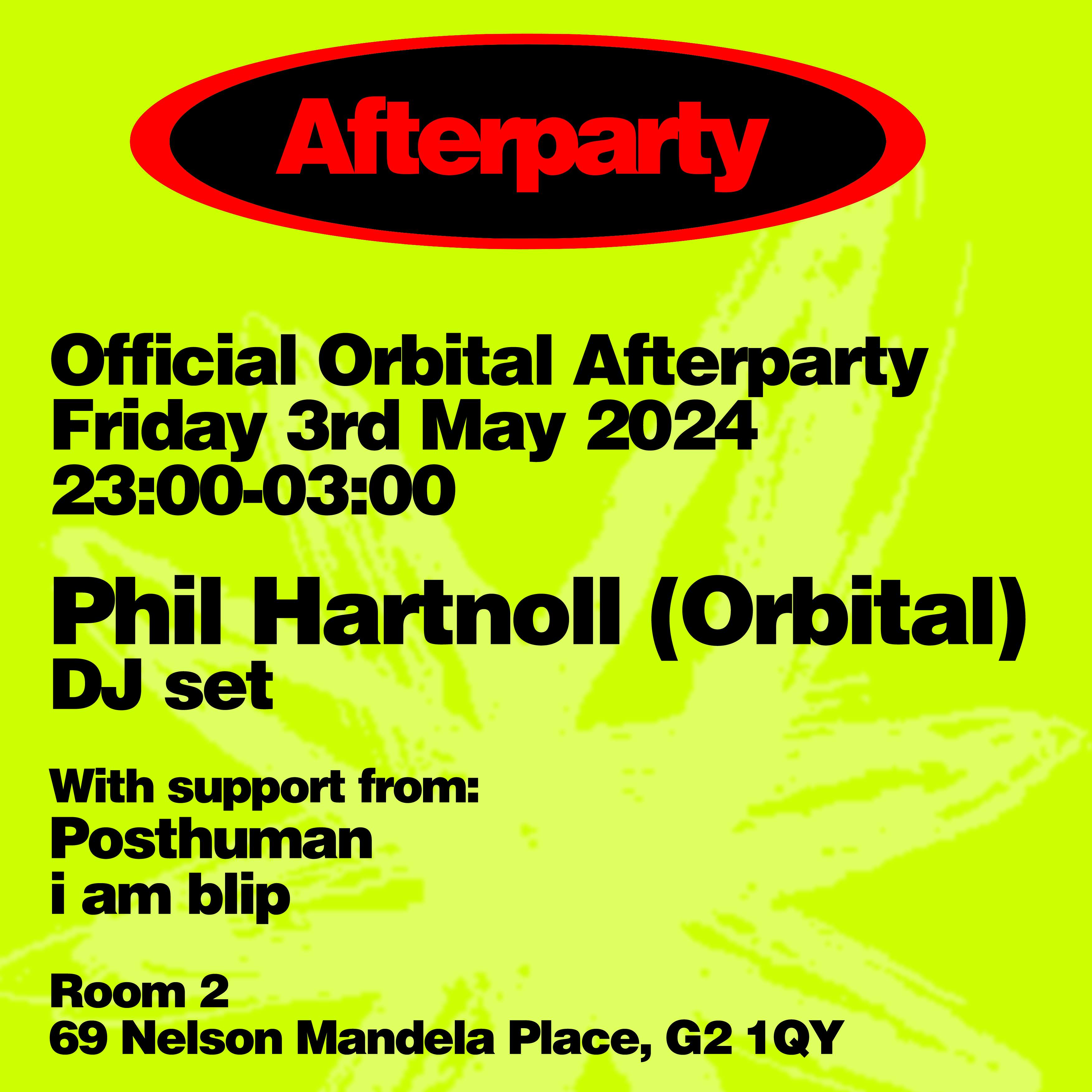 Orbital Afterparty - フライヤー裏