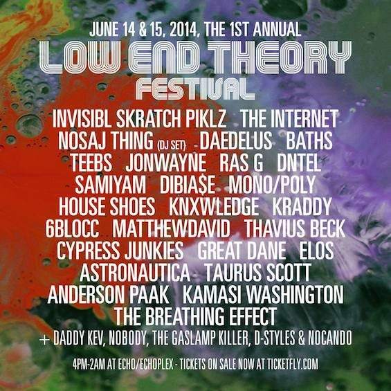Low End Theory Festival - フライヤー表