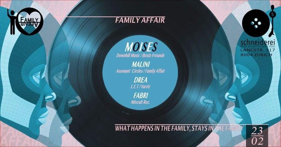 Family Affair with Moises (Beste Freunde, Downhill Music) - Página frontal