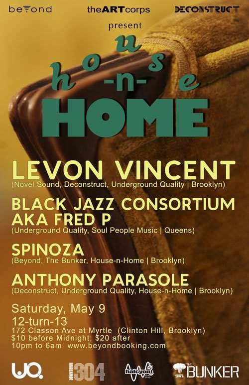 House-N-Home feat Levon Vincent - フライヤー表