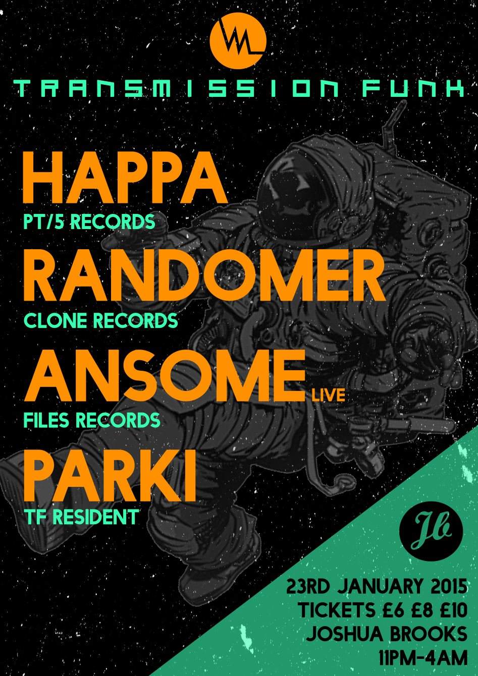 Transmission Funk with Happa, Randomer, Ansome (Live) - Página frontal