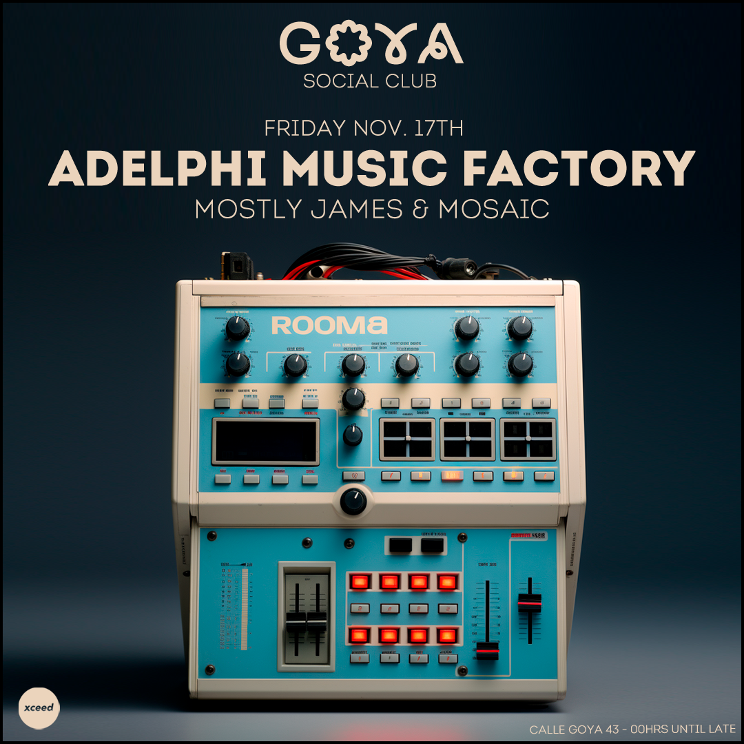 Goya Social Club with Adelphi Music Factory - Página frontal