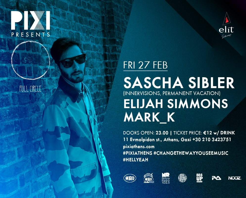 Pixi presents Sascha Sibler, Elijah Simmons & Mark_k - Página frontal