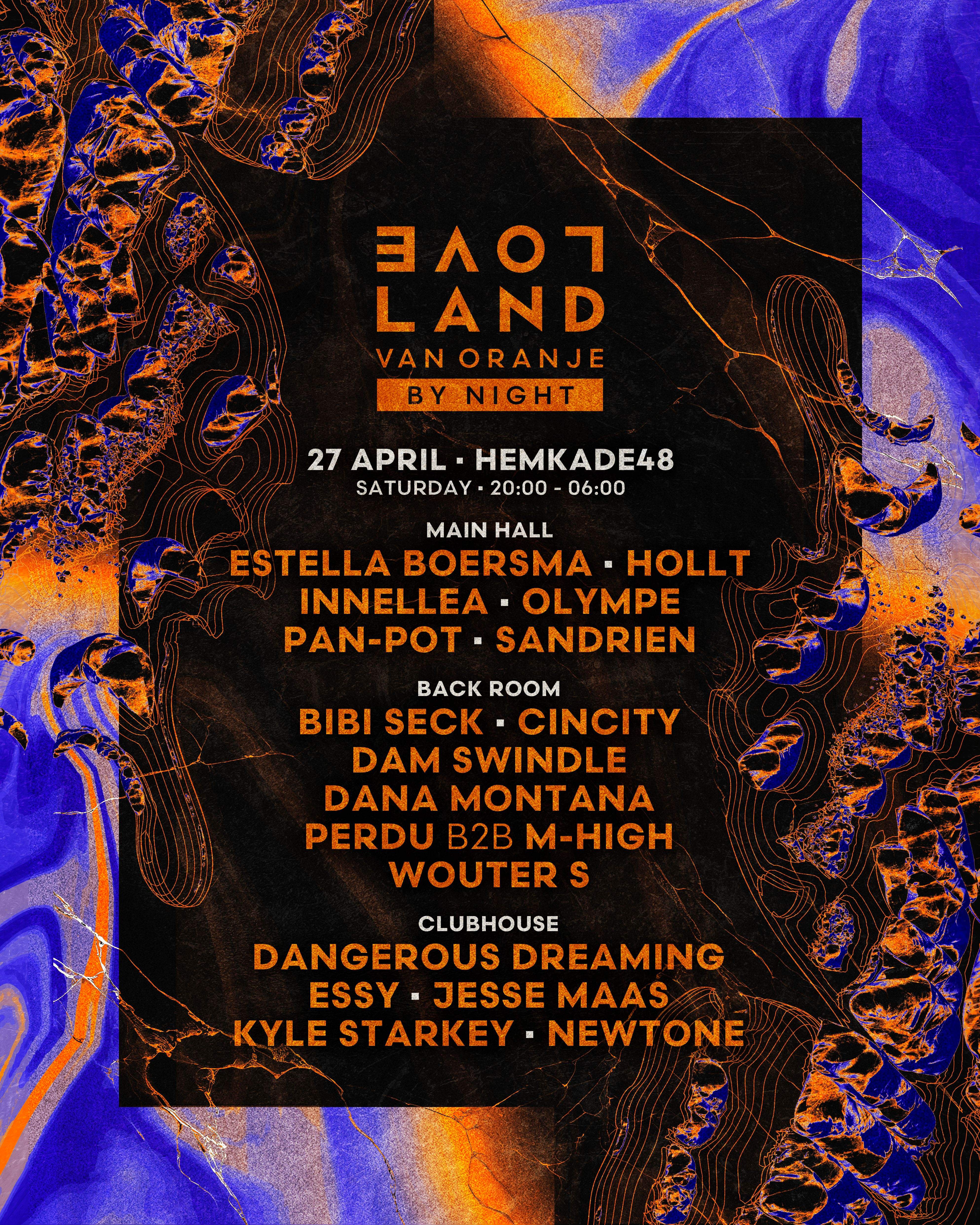 Loveland van Oranje by Night 2024 - フライヤー表