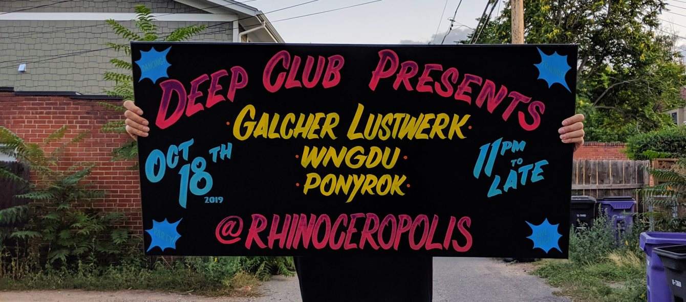 Deep Club with Galcher Lustwerk, Wngdu, Ponyrok - Página frontal