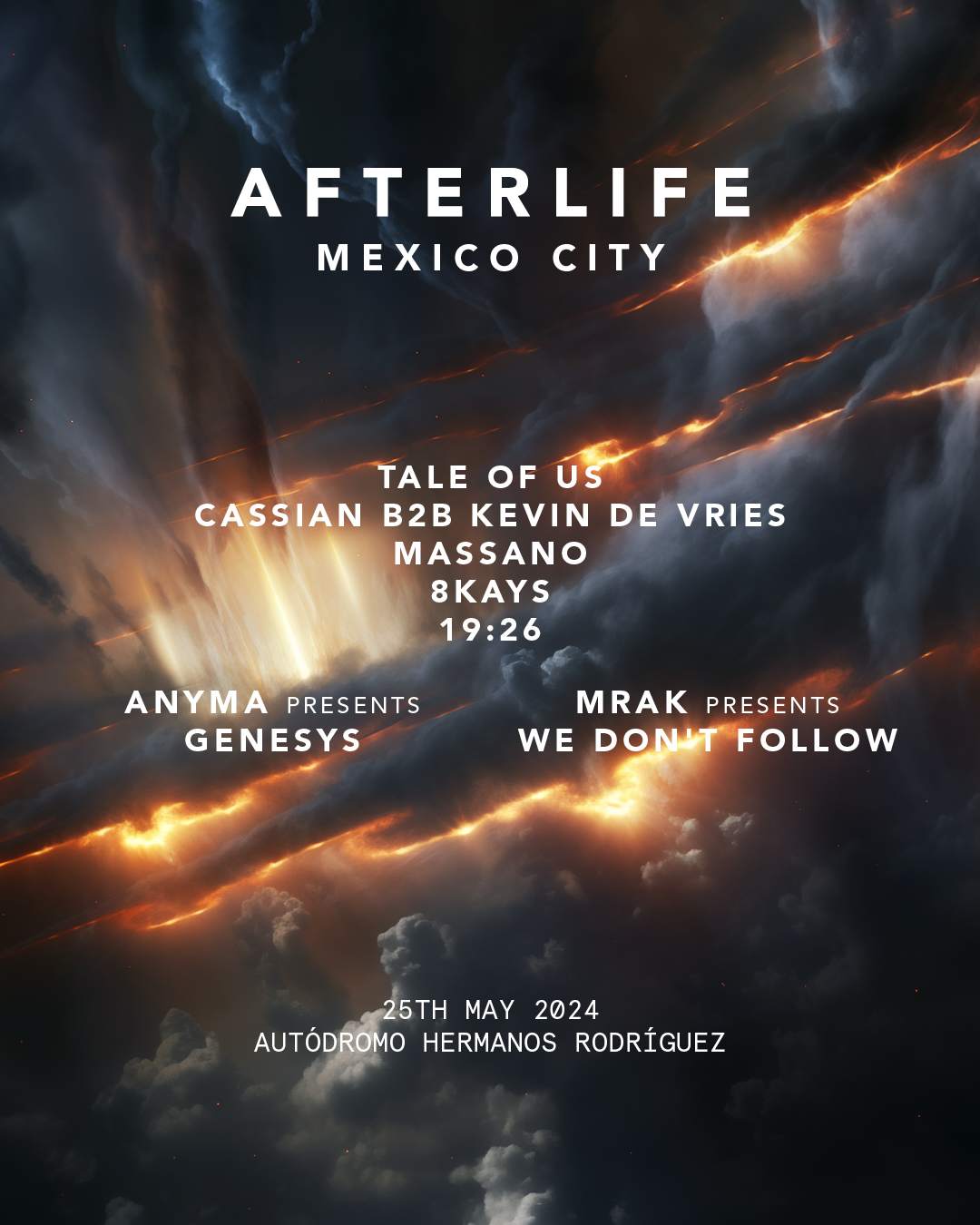 Afterlife Mexico City 2024 - フライヤー裏