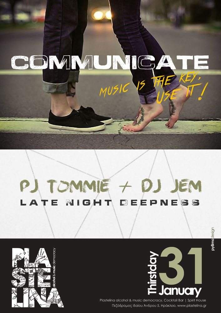 Communicate with DJ Jem & Pj Tommie - Página frontal