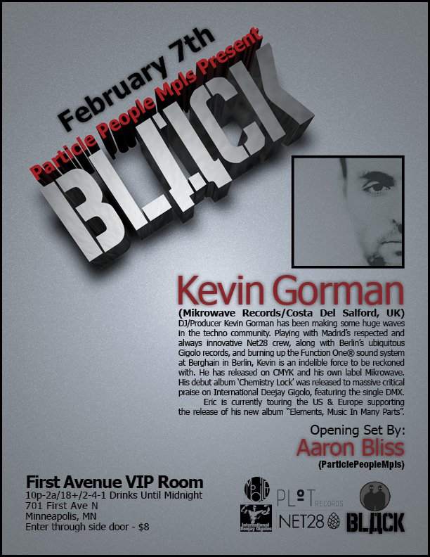 Black:particle People: Kevin Gorman - Página frontal