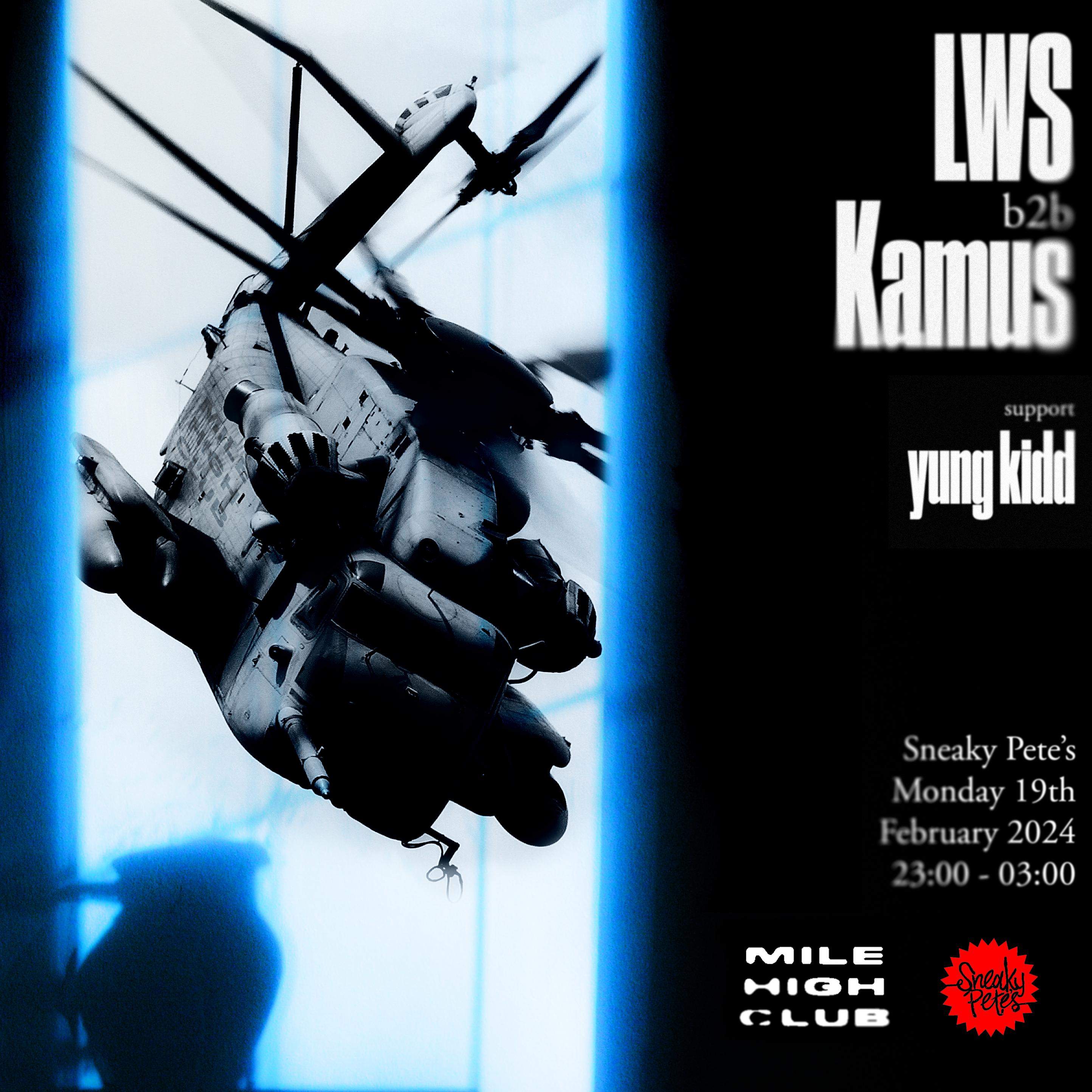 Mile High Club invites // LWS b2b Kamus, yung kidd - Página frontal