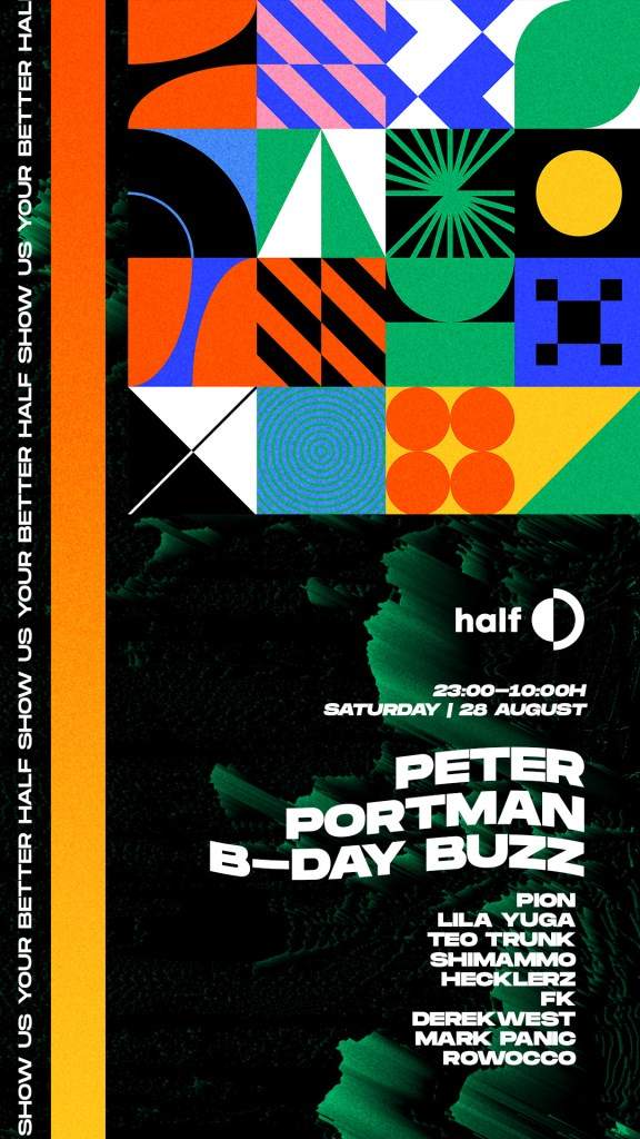 Half Pres. Peter Portman B-day Buzz - 2808 - フライヤー裏
