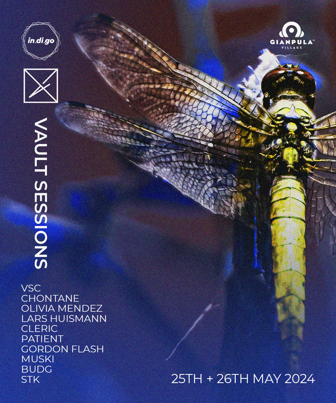 in.di.go // Vault Sessions Weekender // 25-26.05 - フライヤー表