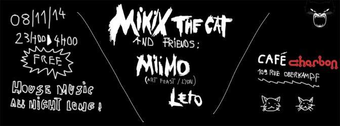 Mikix The Cat and Friends: Avec Miimo et Leto - フライヤー表