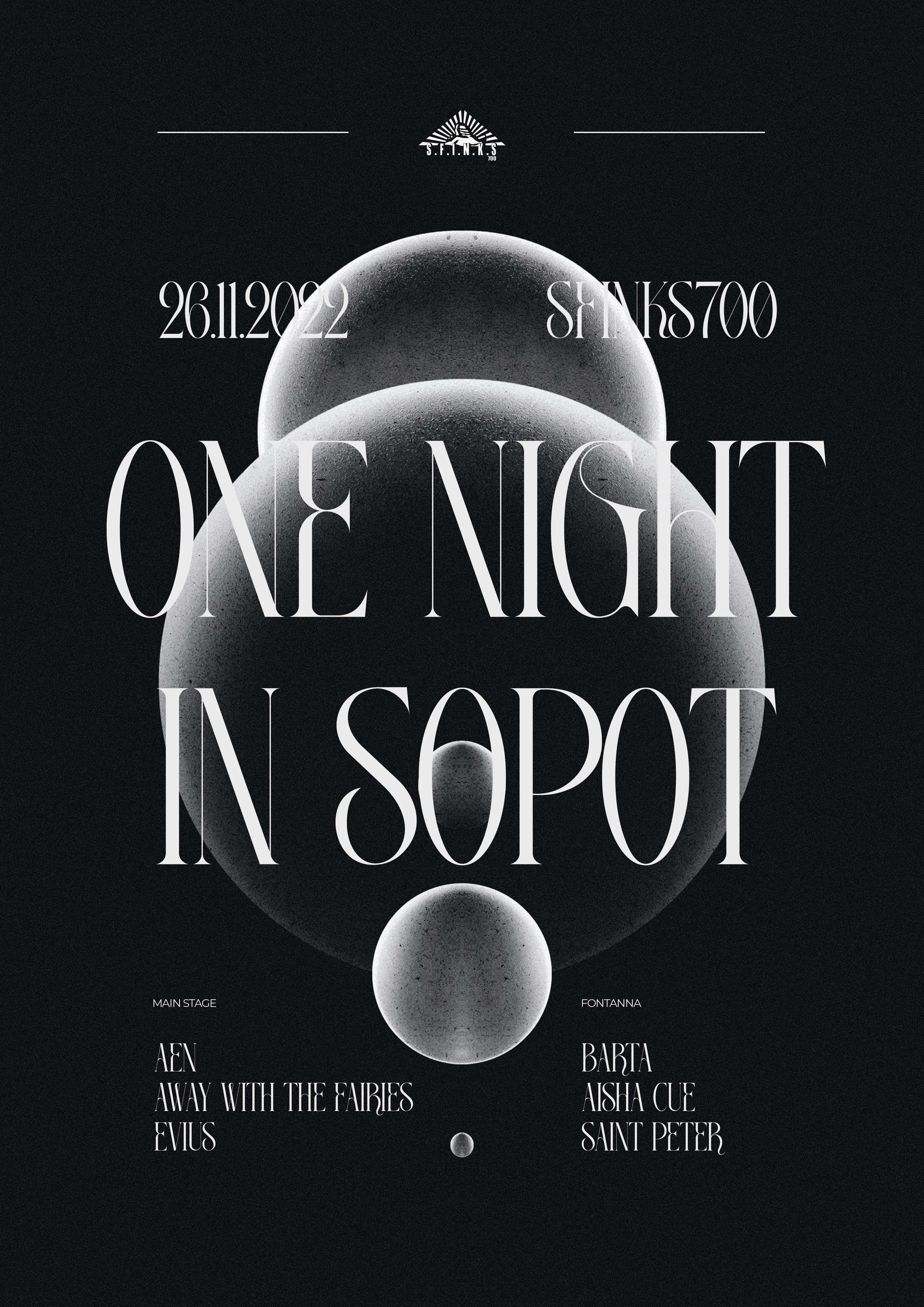 One Night In Sopot: AEN / Away with The Fairies / Evius - Página frontal
