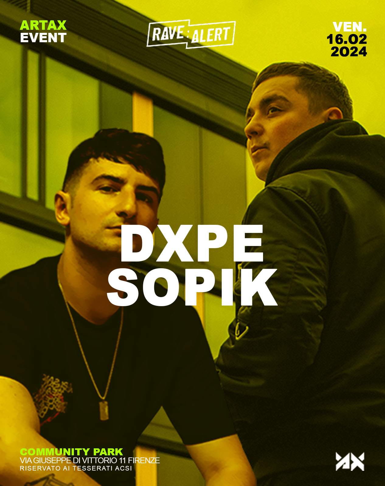 ARTAX with Dxpe & Sopik at Community Park APS, Florence