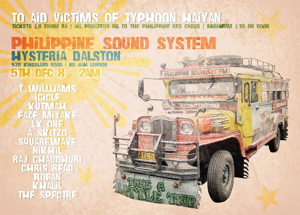 Philippine Sound System Fundraiser with T.Williams, Icicle, Kutmah - Página frontal