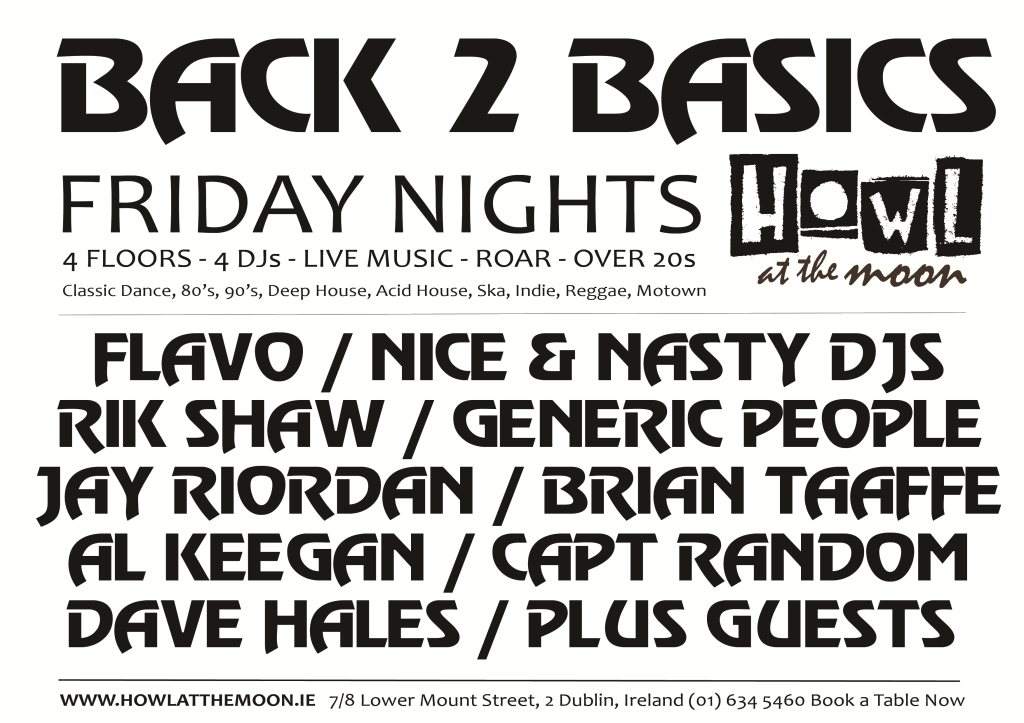 Back 2 Basics Dublin - Página trasera