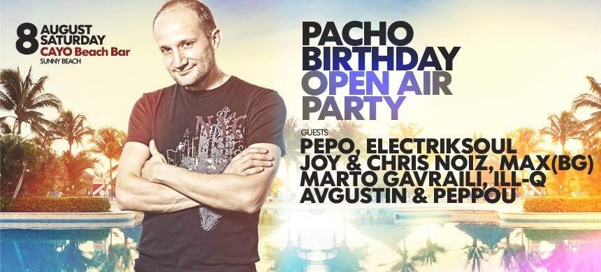 Pacho Birthday Open Air Party - フライヤー表