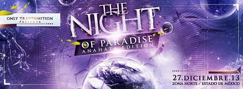 The Night of Paradise / Anahata Edition By Only Transmition - Página frontal