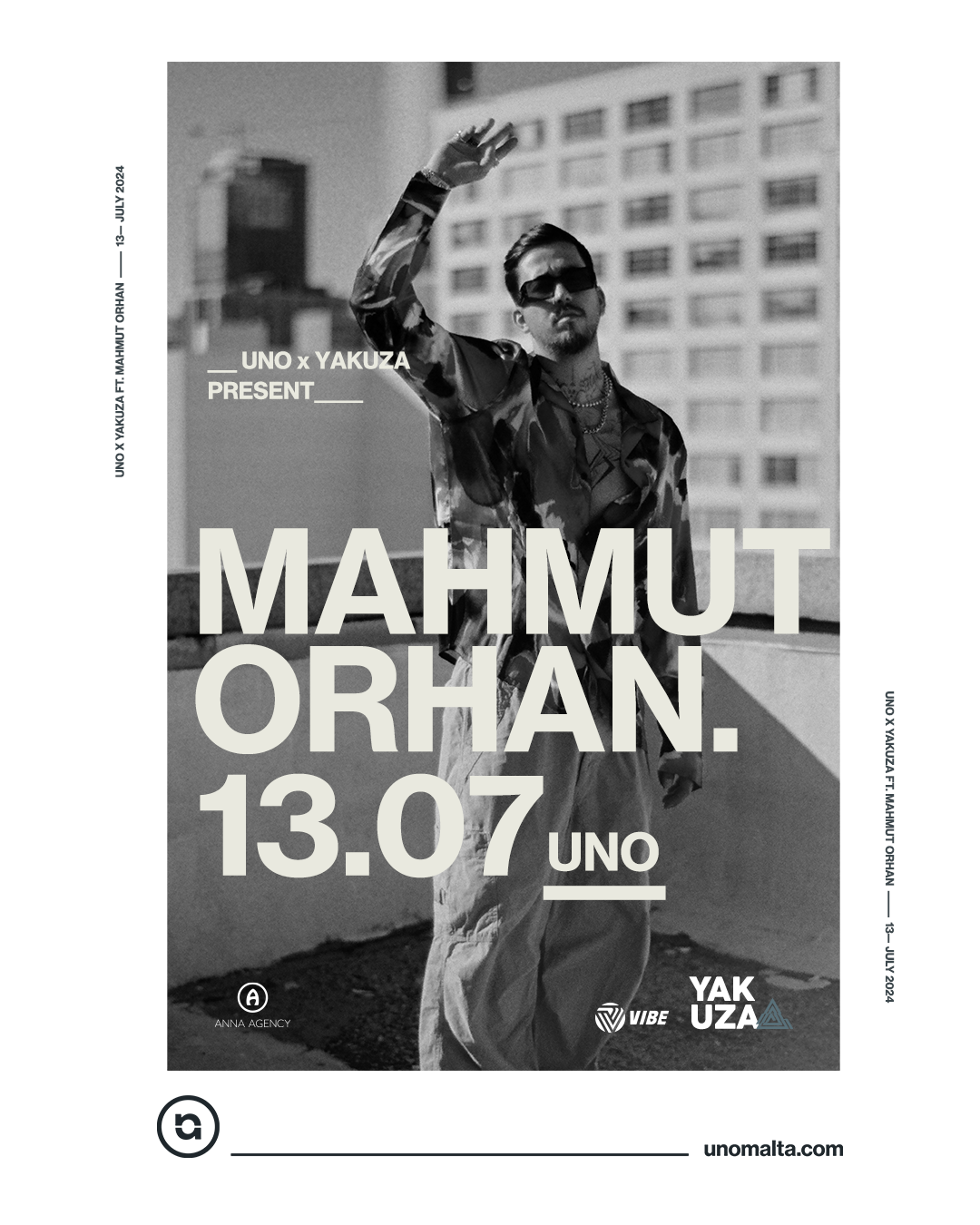 UNO & Yakuza present Mahmut Orhan - フライヤー表