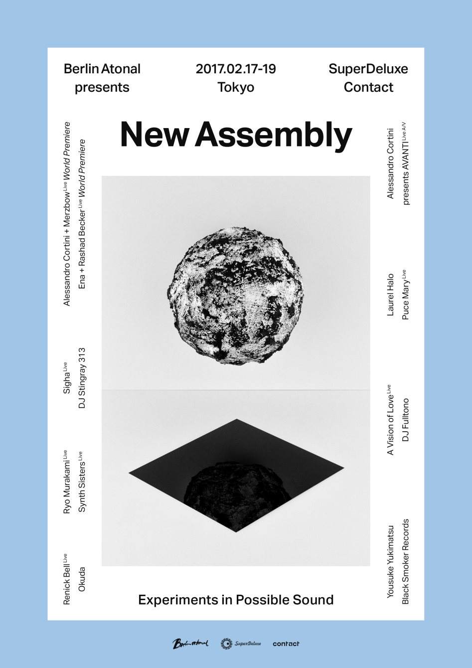 Berlin Atonal presents New Assembly Tokyo - Opening Concert - フライヤー裏