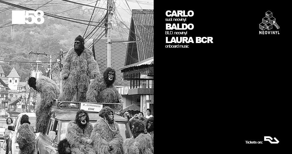 Neovinyl Night with Carlo, Baldo & Laura BCR - フライヤー表