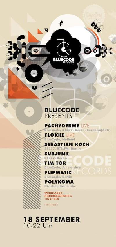 Blue Code Records Label Night - Página frontal