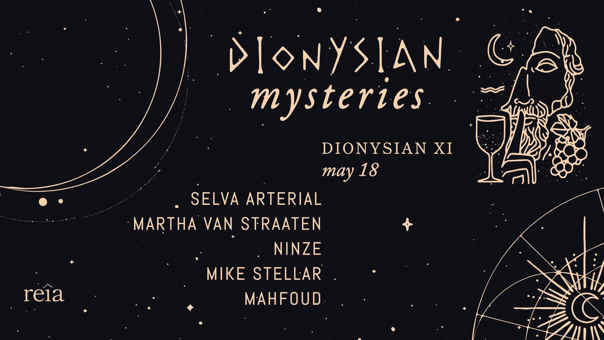 Dionysian Mysteries XI - ECSTASIS - 2 Year Anniversary - フライヤー表