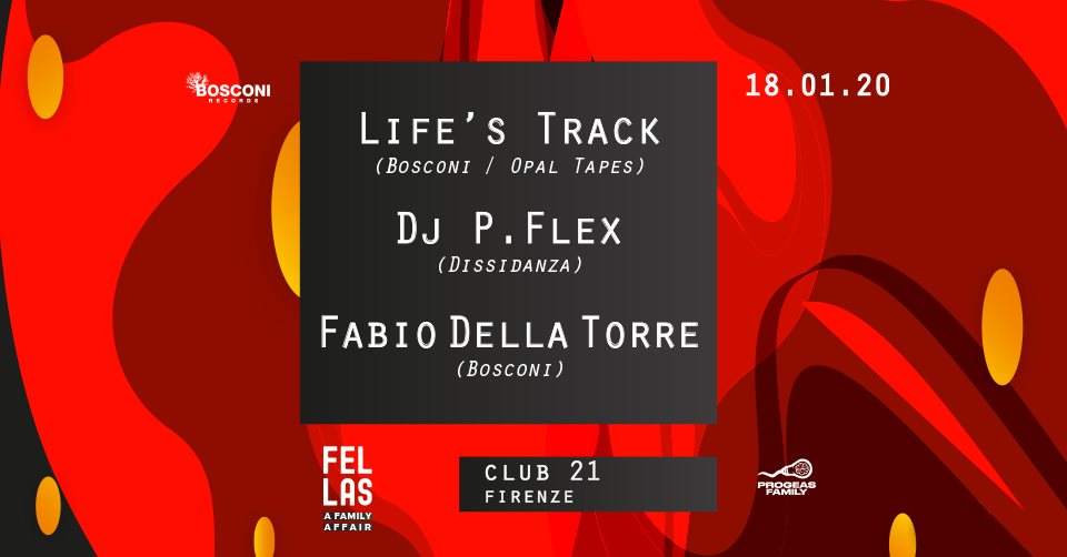 Fellas - A Family Affair w. Life's Track, P.Flex & Fabio Della Torre - フライヤー表