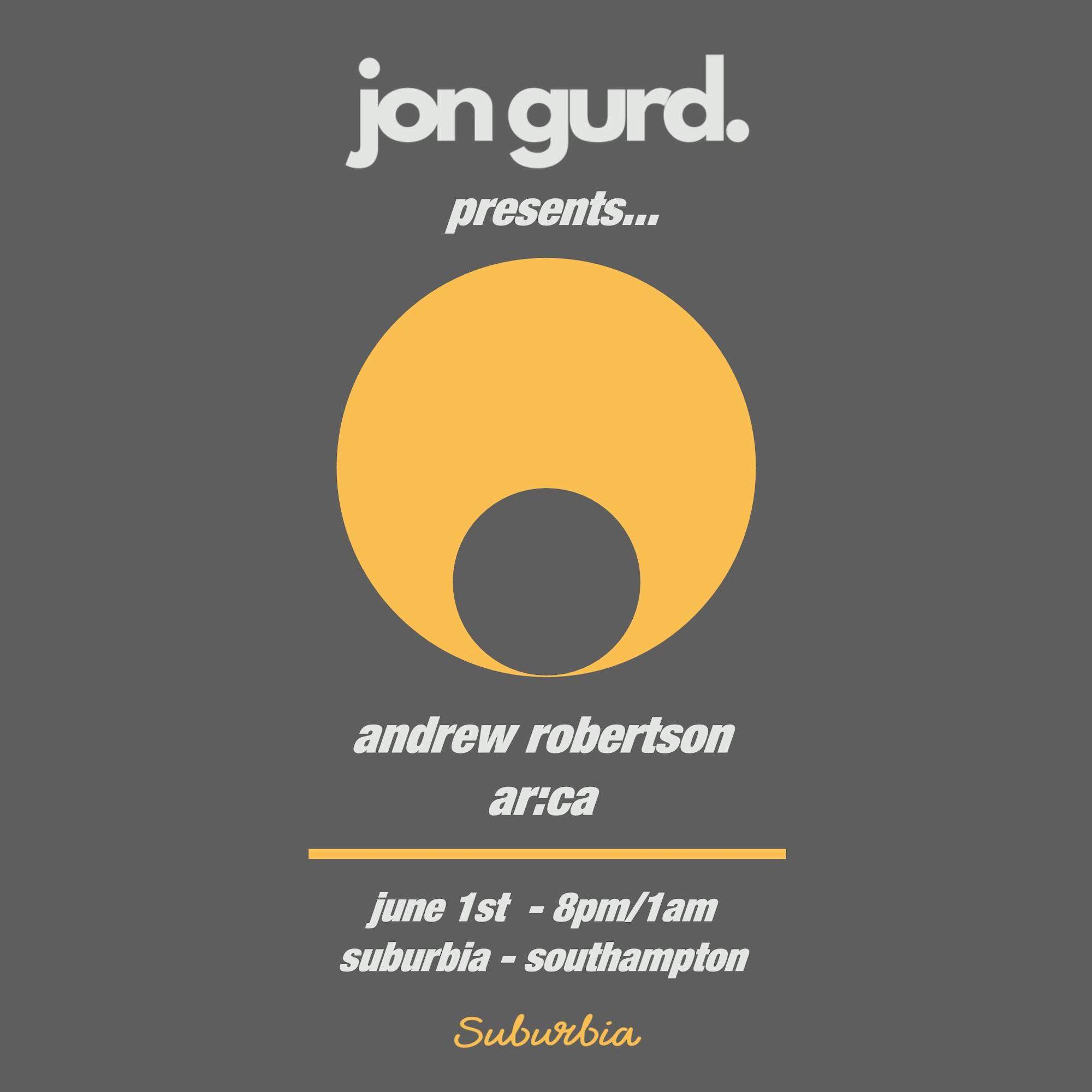Jon Gurd Presents - Página frontal