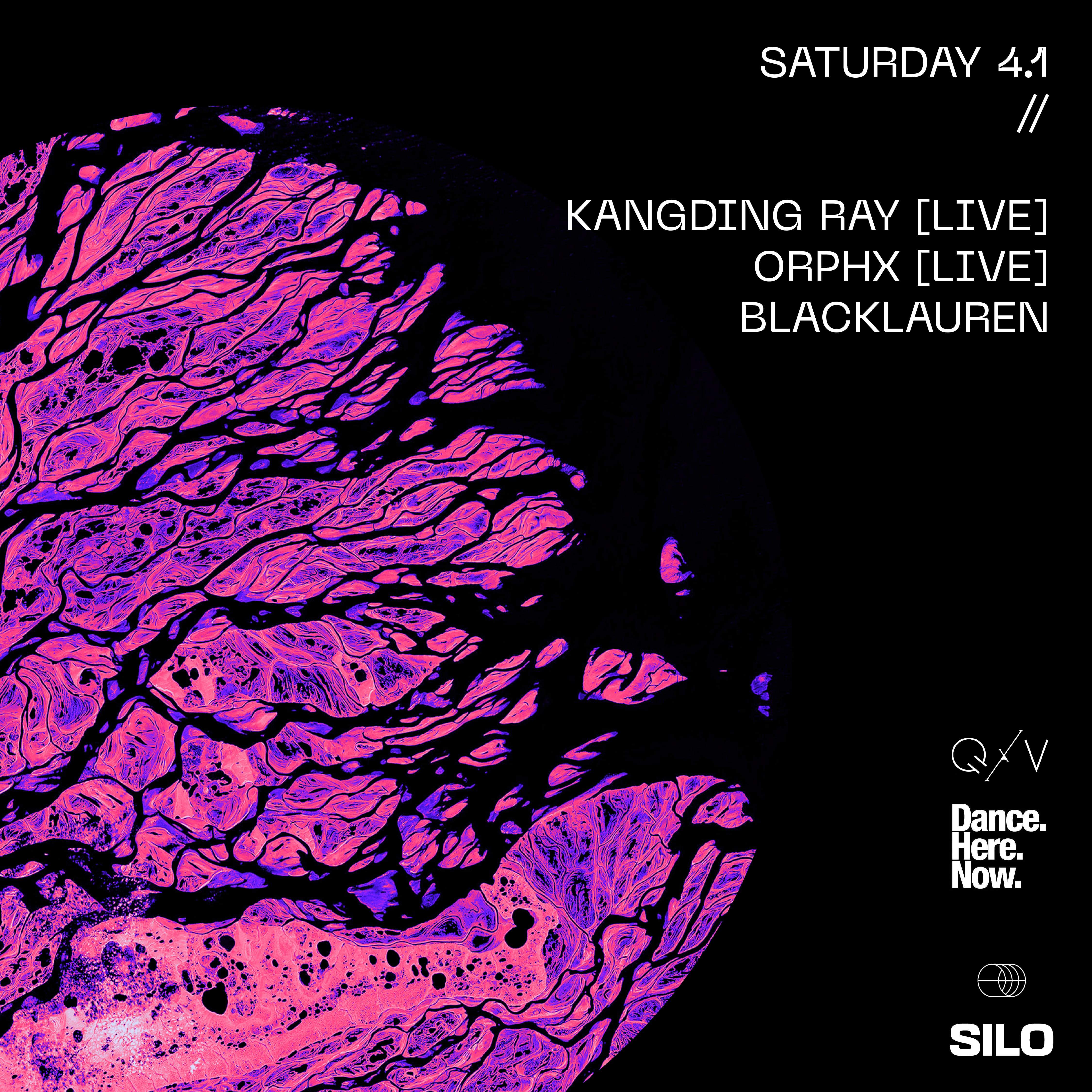 Kangding Ray [Live] + Orphx [Live] + Blacklauren - フライヤー表