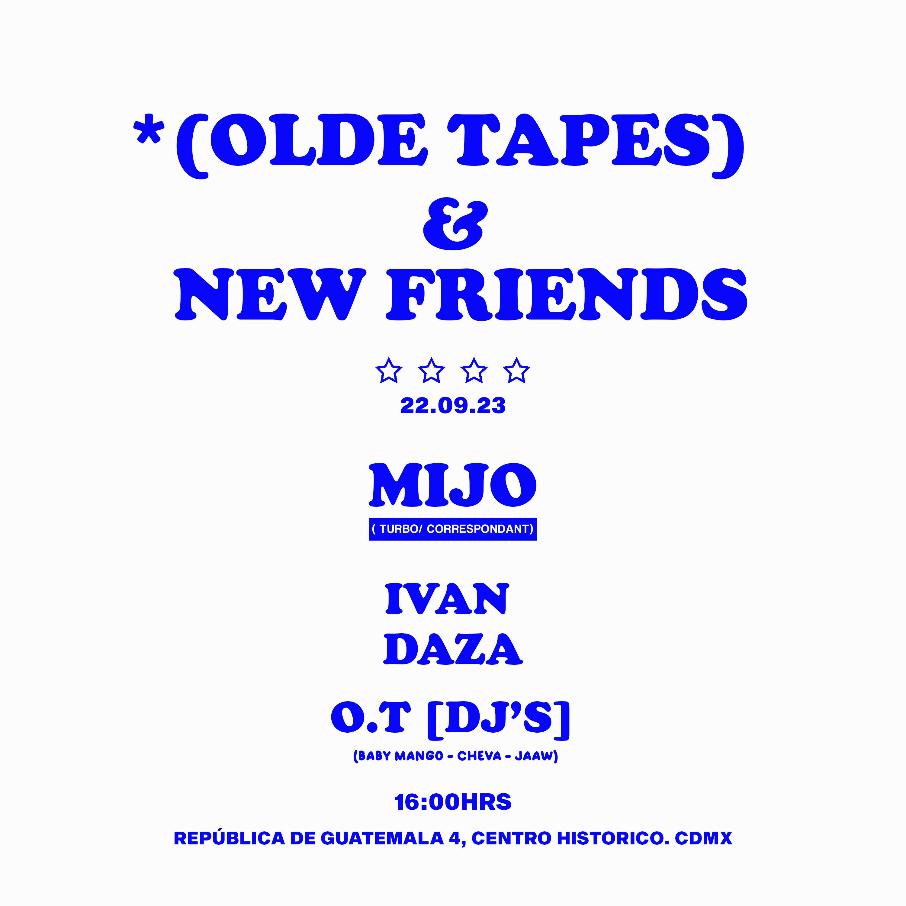 Olde Tapes & New Friends - Página trasera