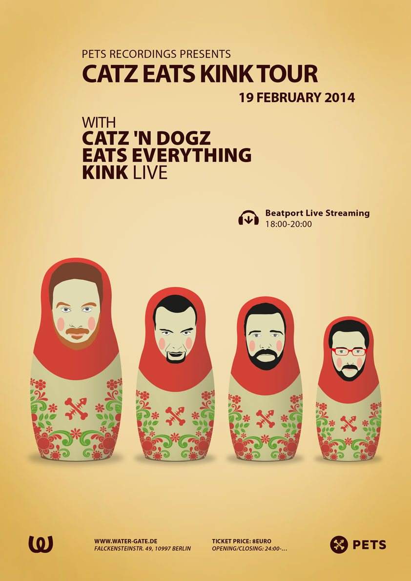 Pets Recordings presents Catz Eats Kink Tour - Berlin - Página frontal