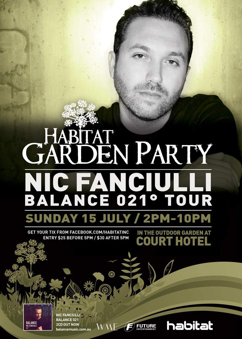 Habitat Garden Party featuring Nic Fanciulli - Página frontal