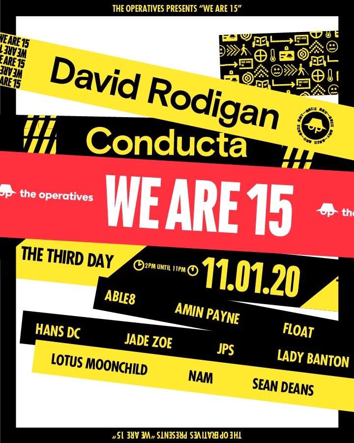 The Operatives present We Are 15 - フライヤー表