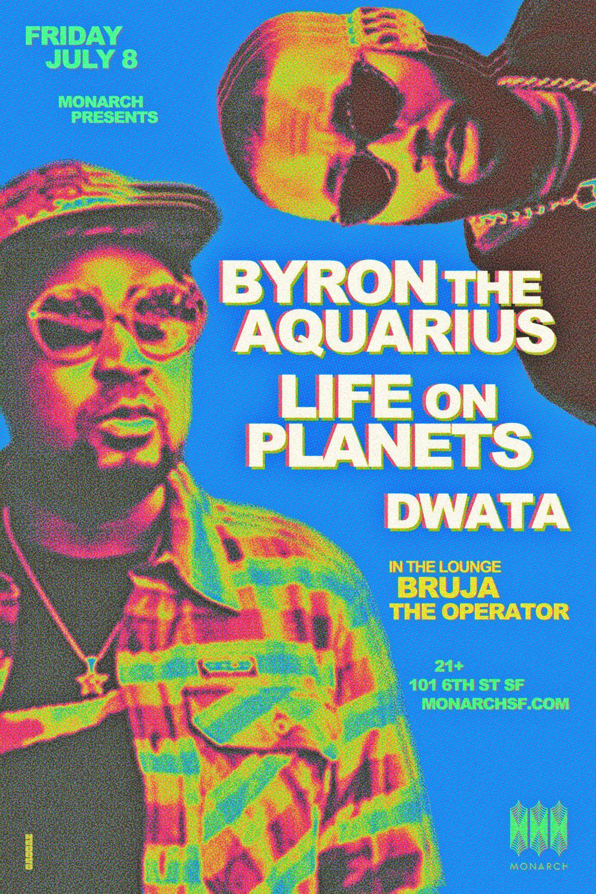 Byron The Aquarius and Life on Planets, DWATA, Bruja B2B The Operator - Página frontal