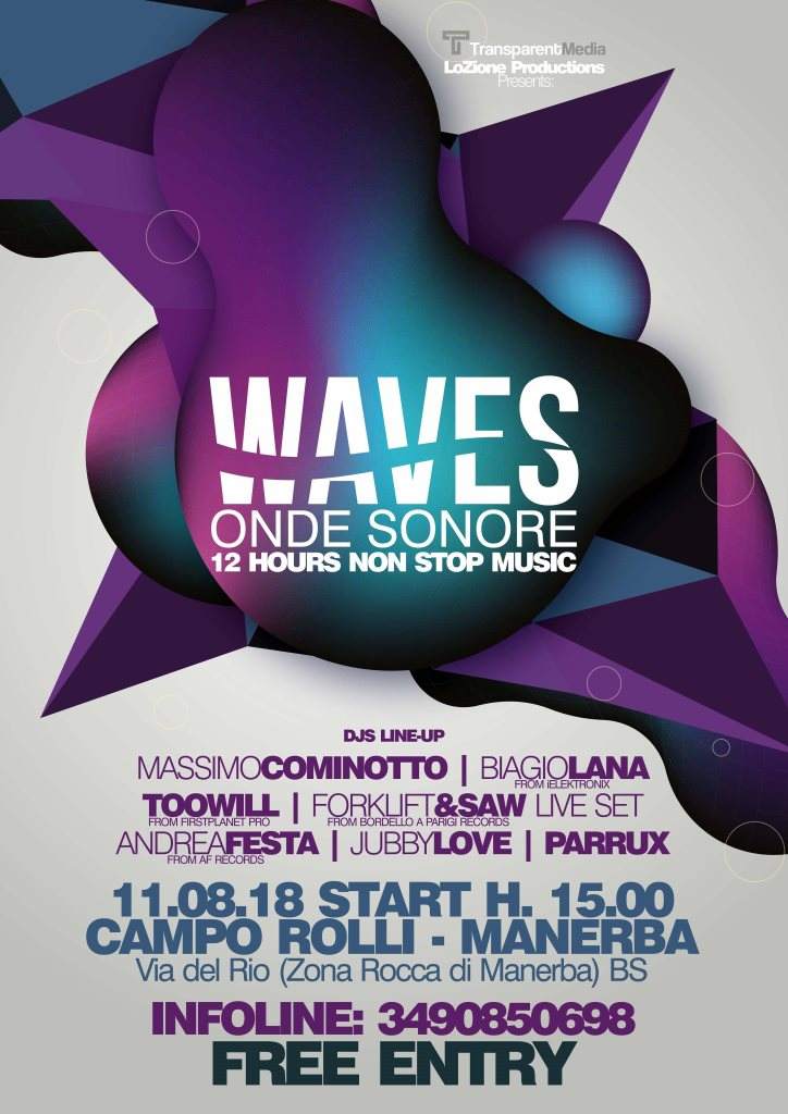 Waves Onde Sonore Festival - フライヤー表