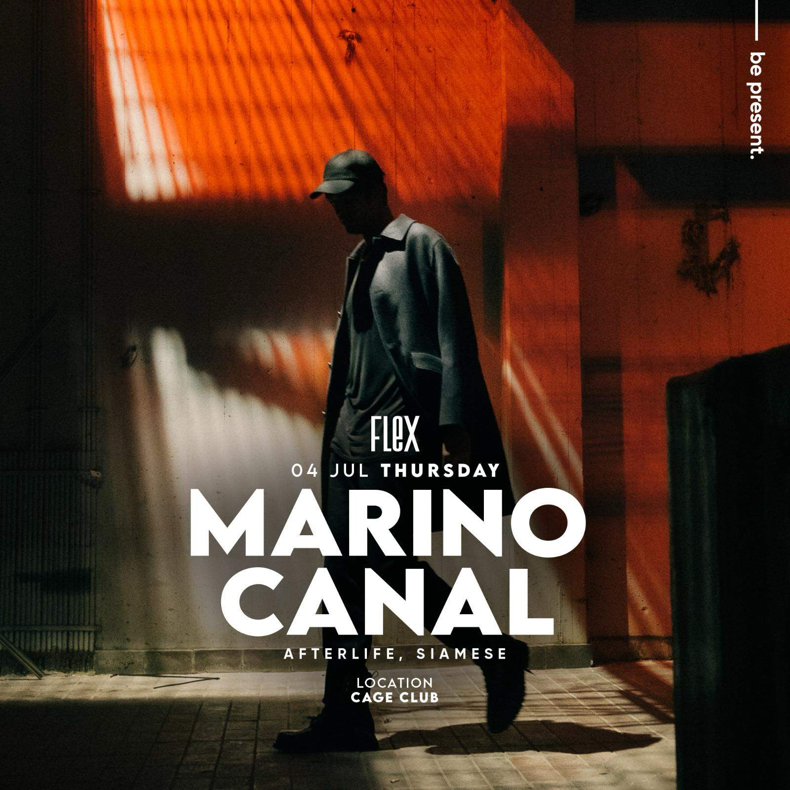 Flex presents Marino Canal (Afterlife, Siamese) - フライヤー表