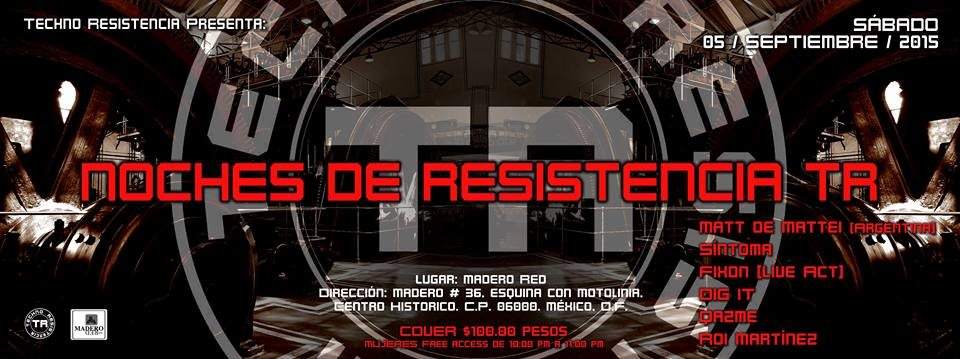 Noches de Resistencia Techno - Página frontal