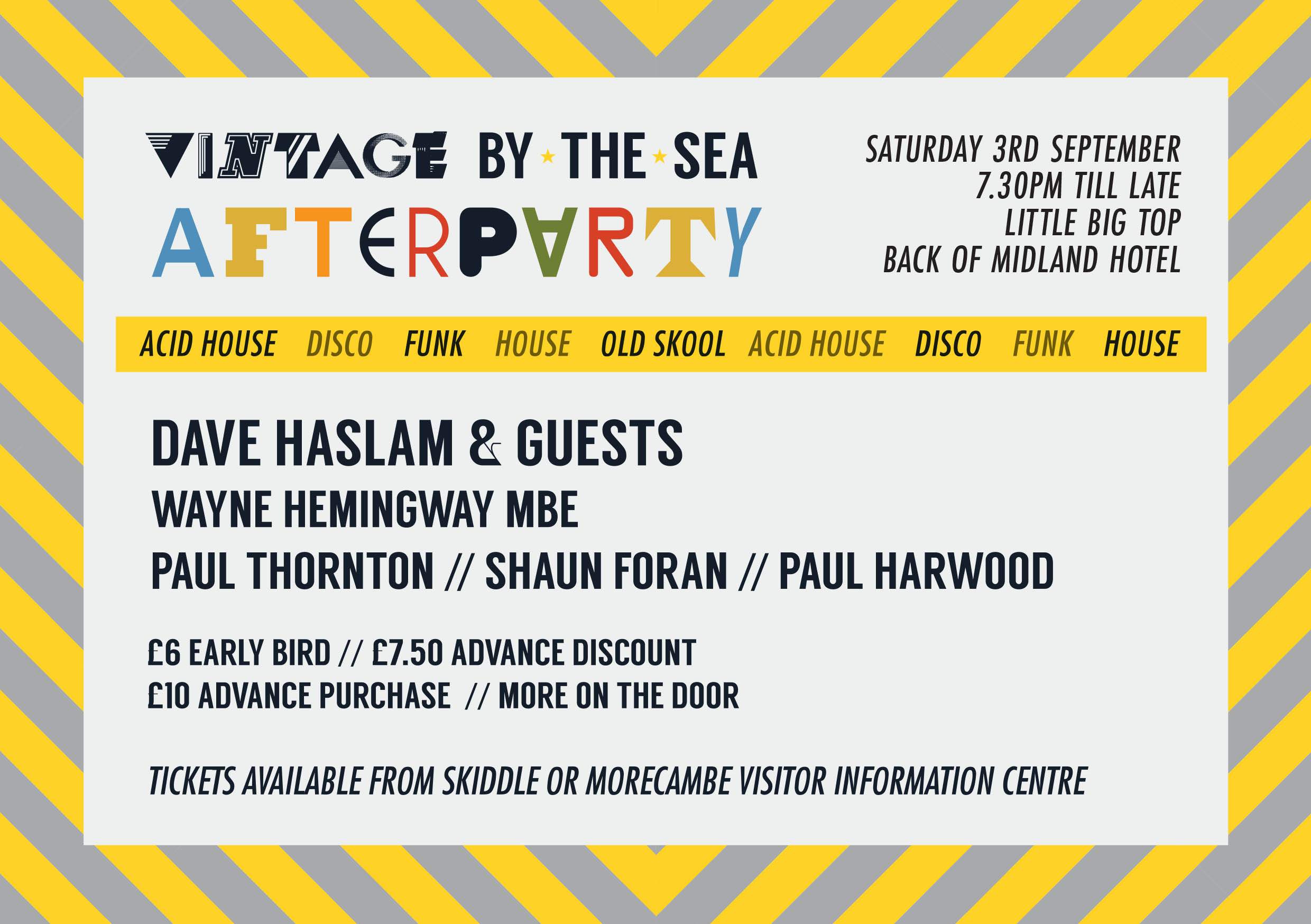 Vintage by the Sea After Party presents Dave Haslam & guests - フライヤー表