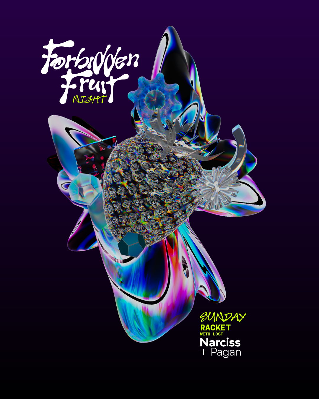 LOST x Forbidden Fruit: with Narciss - フライヤー表