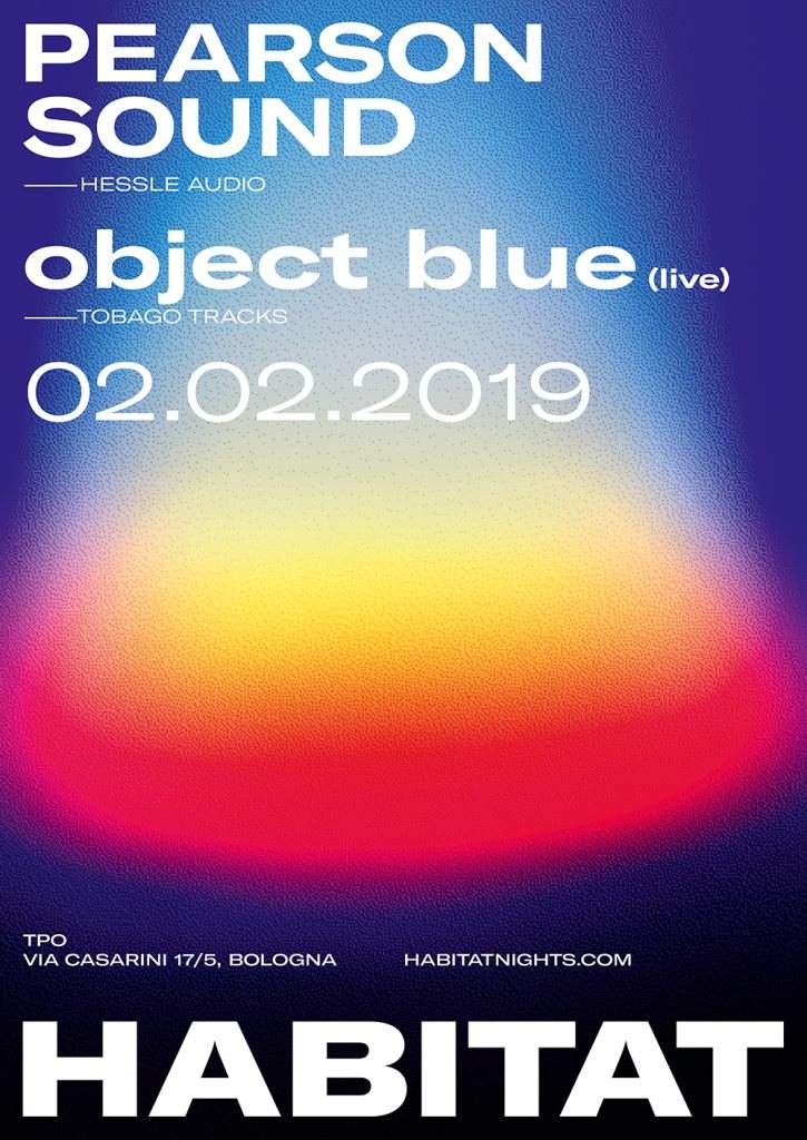 Habitat - Object Blue Live, Pearson Sound - Página frontal
