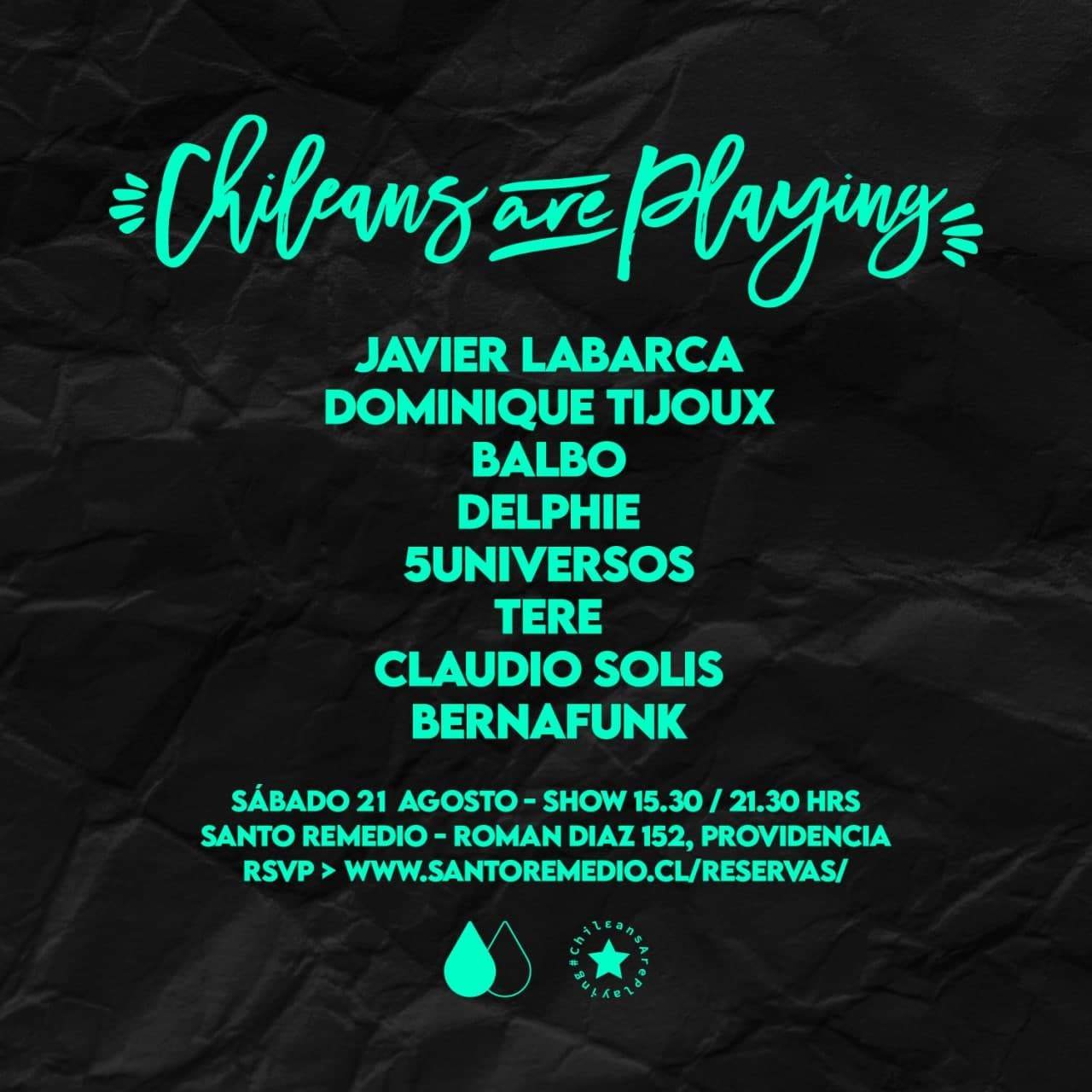Chileansareplaying Agua y Sed Showcase 12años - フライヤー裏