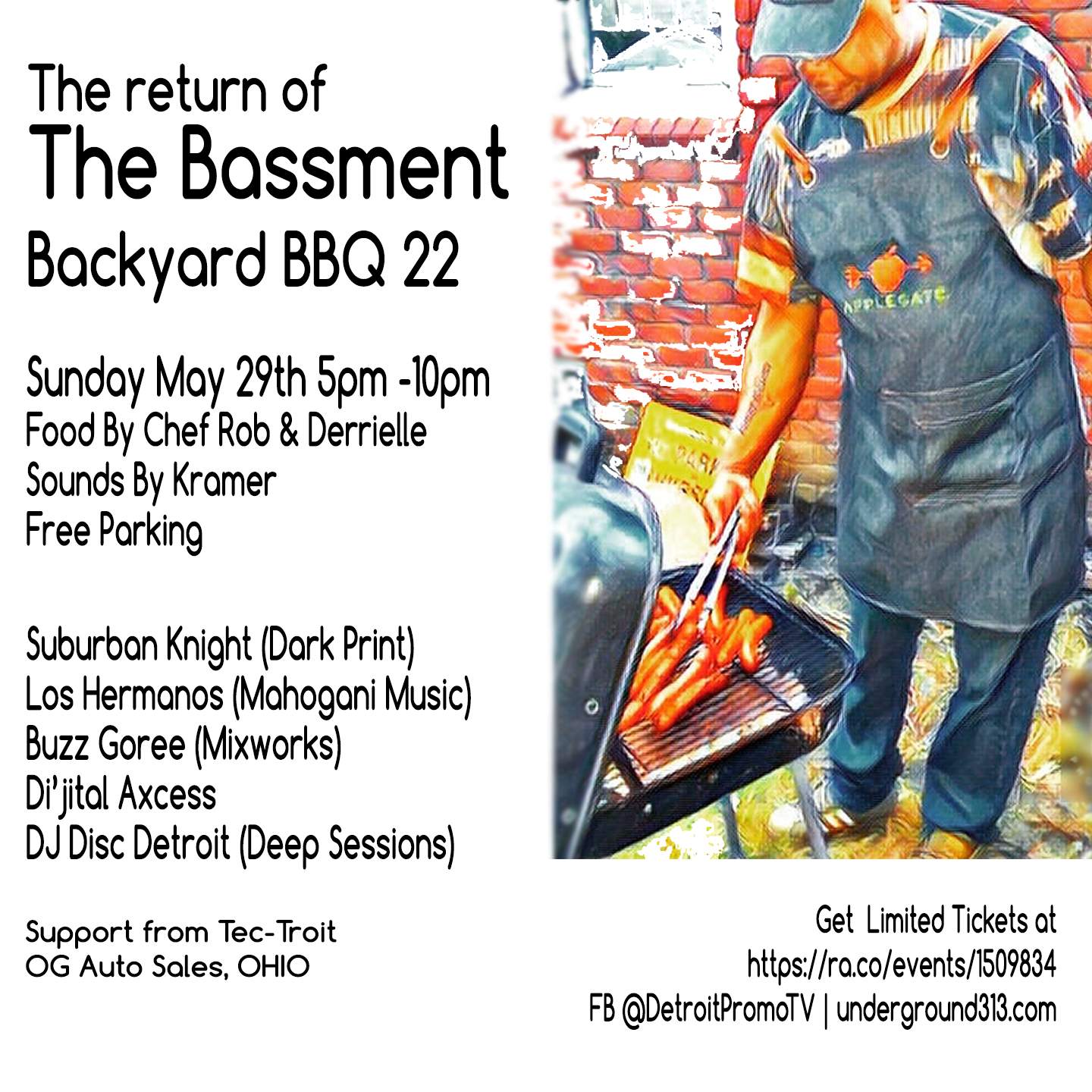 Bassment Backyard Day Party - フライヤー表