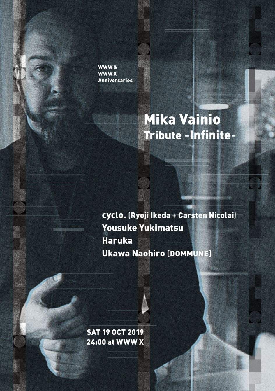 Mika Vainio Tribute - Infinite - with Cyclo. WWW & WWW X Anniversaries - フライヤー表