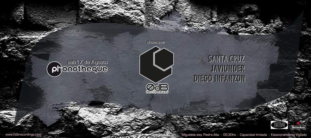 Phonotheque Pres: 0dB Recordings Showcase: Santa Cruz & Javiunder - Página frontal