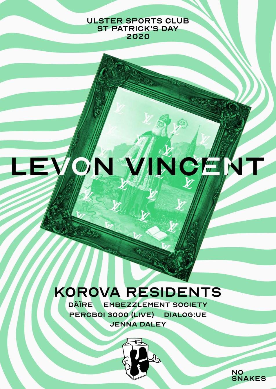 [POSTPONED] Korova presents: Levon Vincent - フライヤー表